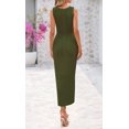 thumbnail image 3 of Traje de baño Cover Up BTFBM de ganchillo para mujer, color verde militar, 3 of 9