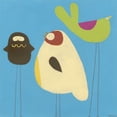 thumbnail image 3 of Vess, June Erica 15x15 Black Modern Framed Museum Art Print Titled - Feathered Friends III, 3 of 5