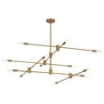thumbnail image 4 of Lyrique 12-Light Chandelier in Warm Brass, 4 of 6