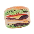 thumbnail image 2 of Cojín de peluche creativo con forma de comida, cómodo y suave para sofá Hamburguesa, 2 of 9