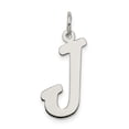 thumbnail image 1 of 925 Sterling Silver Dainty Letter J Initiale Nom Monogramme Collier Pendentif Pendentif, 1 of 8