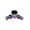 Purple, variant on opvise Bright Color Crossing Teeth Hair Claw Shining Rhinestone Big Hair Clip Styling Tool Blue