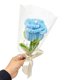thumbnail image 5 of Rosa artificial de limpiapipas terminada, hecha a mano, preservada, tallo de flor falsa, palo de peluche, decoración floral, aniversario de boda, día de la madre, regalo de cumpleaños, 5 of 7