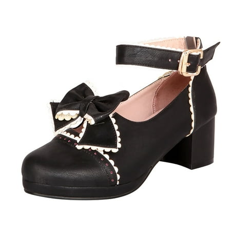 

Vedolay Dress Sandals for Girls Girls Leather Soft Closed Toe Princess Flat Shoes Summer Sandals(Toddler/Little Kid) Black 2