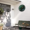 thumbnail image 6 of Wall Clock, Brown Wooden Board Silent Non Ticking Battery Operated Round Decorative Indoor Outdoor Clocks for Living Room Kitchen Bedroom Bathroom Patio 12", 6 of 6