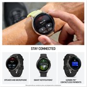 Garmin Venu 4®, 41mm, Advanced Health and Fitness GPS Smartwatch, Bright and Colorful Display, Built-In Flashlight, 10 Days of Battery Life, Slate with Black Silicone Band