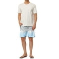 thumbnail image 2 of INSPIRE CHIC Men's Summer Drawstring Contrast Color Printed Beach Boardshorts Grey 30, 2 of 6