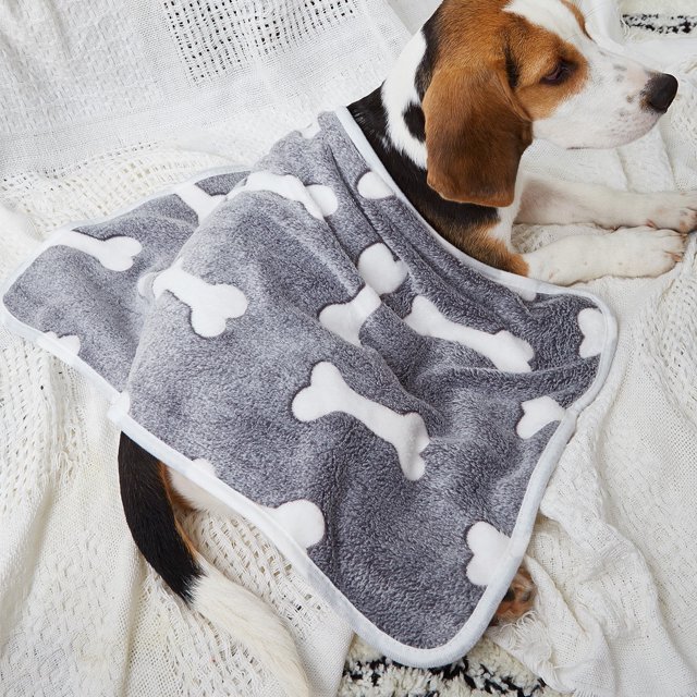 Manta para Perros Cachorro y Gato XL Color Gris 98 x 70cm JAMW Sencillez