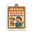 thumbnail image 2 of Snack Boss Retro Art - Office & Kitchen Decor - 13x19 Poster Print - Vintage Style, 2 of 7