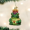 thumbnail image 2 of Old World Christmas Sea and Water Animals Glass Blown Ornaments for Christmas Tree Frog King, 2 of 4