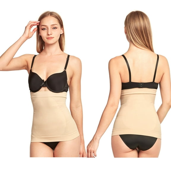 Waist Shaper Cincher Slim Tummy Corset Faja Body Shapewear Underwear Beige S/M