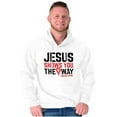 thumbnail image 3 of Jesus Way Truth Life Bible Verse Hoodie Sweatshirt Women Men Brisco Brands S, 3 of 6