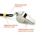 thumbnail image 2 of 3 Pcs High Quality Stainless Steel Whistle Ball Game Referee Game Cheer Whistle, 2 of 5