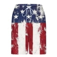 thumbnail image 3 of Yaoyar American Flag Swim Trunks Men Compression Liner Board Shorts Quick Dry Beach Shorts for Swimming Pool, 3 of 5