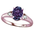 thumbnail image 3 of Star K � Oval 8x6 Simulated Alexandrite Love Promise Ring, 3 of 9