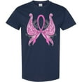 thumbnail image 3 of Inktastic Breast Cancer Awareness with Butterfly Ribbon Words T-Shirt, 3 of 5