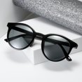 thumbnail image 3 of Sun Glasses Round Frame Comfortable Wearing Not Easy to Fall Off Wide Vision High Clarity UV Protection Waterproof Classic Double Color Sunglasses for Outdoor, 3 of 8