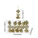 thumbnail image 3 of Set de adornos de caramelos navideños | Decoraciones de árbol de Navidad brillantes y electrochapadas – Plástico multicolor, 4,33 pulgadas, acabado vidrioso, reutilizable, accesorios festivos para, 3 of 6