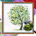 thumbnail image 1 of Kit Punto Cruz Impreso Con Cuentas Bordado Parcial Artesanía Artística para El 9CT 55x55cm, 1 of 9