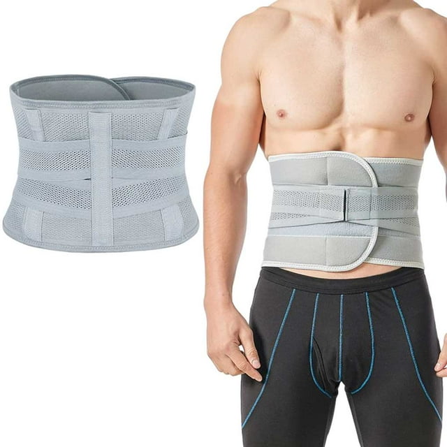 Greeniant Soporte de cintura de poliéster desmontable verano lavable transpirable hombres mujeres reemplazo elástico deportes ejercicio espalda Brace Ropa Deportiva, Zapatos Gris SG Greeniant OD028546-03