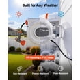 thumbnail image 4 of KFFKFF Retractable Garden Hose Reel, 1/2 in x 50 ft, Wall-Mounted with 9-Pattern Spray Nozzle, 180° Swivel Bracket, Adjustable Length Lock, Automatic Slow Rewind for Watering Tasks, 4 of 9