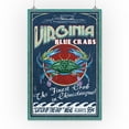 thumbnail image 3 of Chincoteague, Virginia, Blue Crab Vintage Sign (16x24 Giclee Gallery Art Print, Vivid Textured Wall Decor), 3 of 3