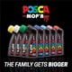 thumbnail image 5 of Marcadores Posca Mop'R Tonos Básicos Punta Redonda XXL 8 Piezas Multicolores, 5 of 5