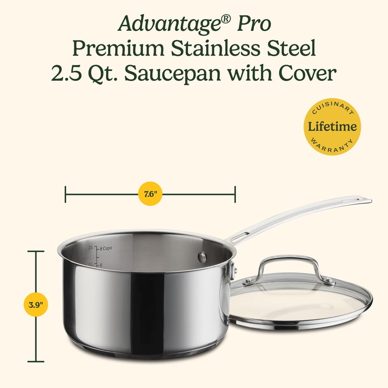 Cuisinart Advantage Pro Series 2.5-Quart Stainless Steel Saucepan photo 2
