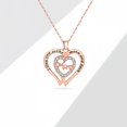 thumbnail image 6 of SFTING Rose Gold Mother's Necklace Gifts 925 Sterling Silver Love You Mom Heart Pendant Necklace for Women and Mom, Birthday Mother's Day Gifts from Daughter Son, 6 of 7