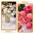 thumbnail image 4 of 10Pcs Acrylic Table Cards Clear Guest Showing Cards Wedding Birthday Party Clear Place Cards, 4 of 6
