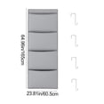 thumbnail image 3 of Office Wall Organizer,Hanging Mail Organizer,Hanging Over Door Organizer With Four Large Mesh Net Pockets For Bedroom Storage And Stuffies,Hanging File Holder Organizer(Gray), 3 of 6