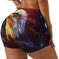 thumbnail image 1 of Fotbe Geometric American Bald Eagle Shorts Sin Costuras – Shorts Deportivos de Cintura Alta para Mujer, Elásticos para Gimnasio, Yoga, Running o Ciclismo-X-Large, 1 of 8