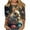 Multicolor, variant on Women's Plus Size Easter Rabbit Print Blouse 3/4 Sleeve Tunic Top Easter Shirts for Women Funny Egg Graphic Tees White A S