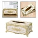 thumbnail image 3 of Estuche para guardar pañuelos, dispensador de pañuelos, servilletero, decorativo para baño Dorado, 3 of 9