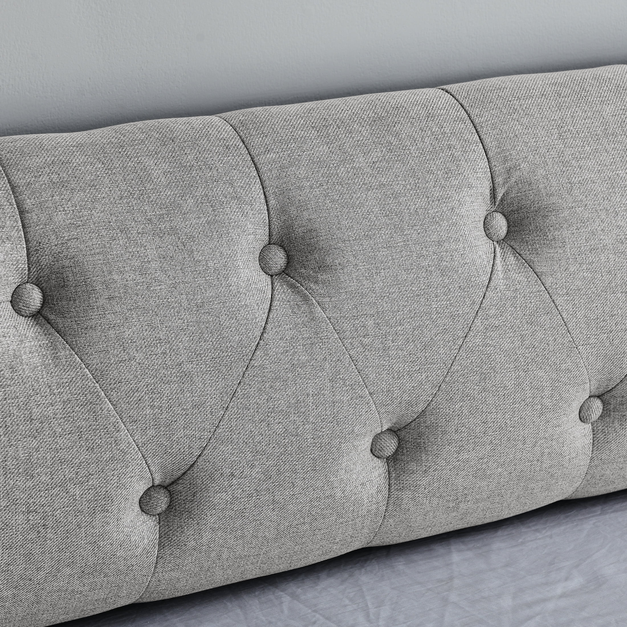 Noble House Carola Twin Size Linen Upholstery Daybed, Mid-Century Tufted Sofa Bed with Trundle and Charging Port, Beige