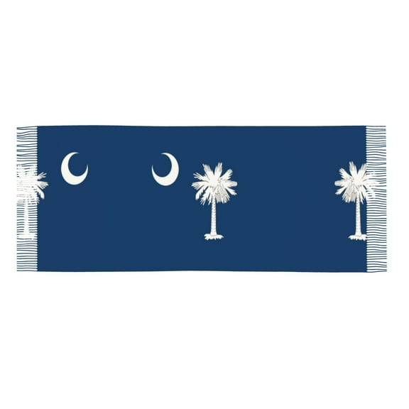 Womens South Carolina Flag Scarf Shawl Wraps Soft Warm Shawls