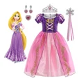 thumbnail image 1 of Disfraz De Princesa Rapunzel / Tangled Vestido, Niñas Fiesta Cosplay, Vestido De Princesa Rapunzel De Pelo Largo Enredado, 1 of 5
