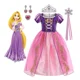 thumbnail image 1 of Disfraz De Princesa Rapunzel / Tangled Vestido, Niñas Fiesta Cosplay, Vestido De Princesa Rapunzel De Pelo Largo Enredado, 1 of 5