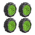 thumbnail image 4 of HILABEE 4Pcs RC Off Road Sand Tires Replacement for Typhon 1/14 Scale Accessory Green, 4 of 9