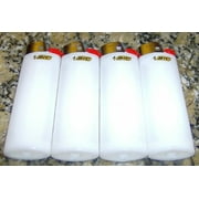 Lot of 4 Bic White Classic Full Size Lighters New