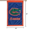 thumbnail image 2 of Florida Gators 28"x 44" Double-Sided Applique Flag - Royal Blue/Orange, 2 of 2