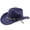 1-Navy427, variant on XIAOCHA Beaded Woven Band Suede Cowboy Hat for Women Solid Shapeable Brim Rodeo Western Hat Party Cowgirl Hat,Grey
