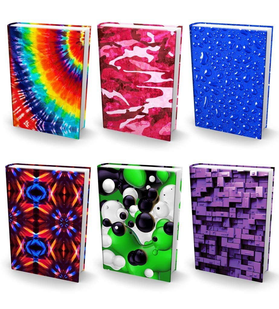 Mixed Colors, Spinner $10 value Book Sox Stretchable Book Cover Mystery Bundle 