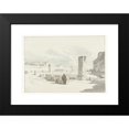 thumbnail image 2 of Abraham-Louis-Rodolphe Ducros 14x11 Black Modern Framed Museum Art Print Titled - Cityscape in Giovenazzo (1778), 2 of 5