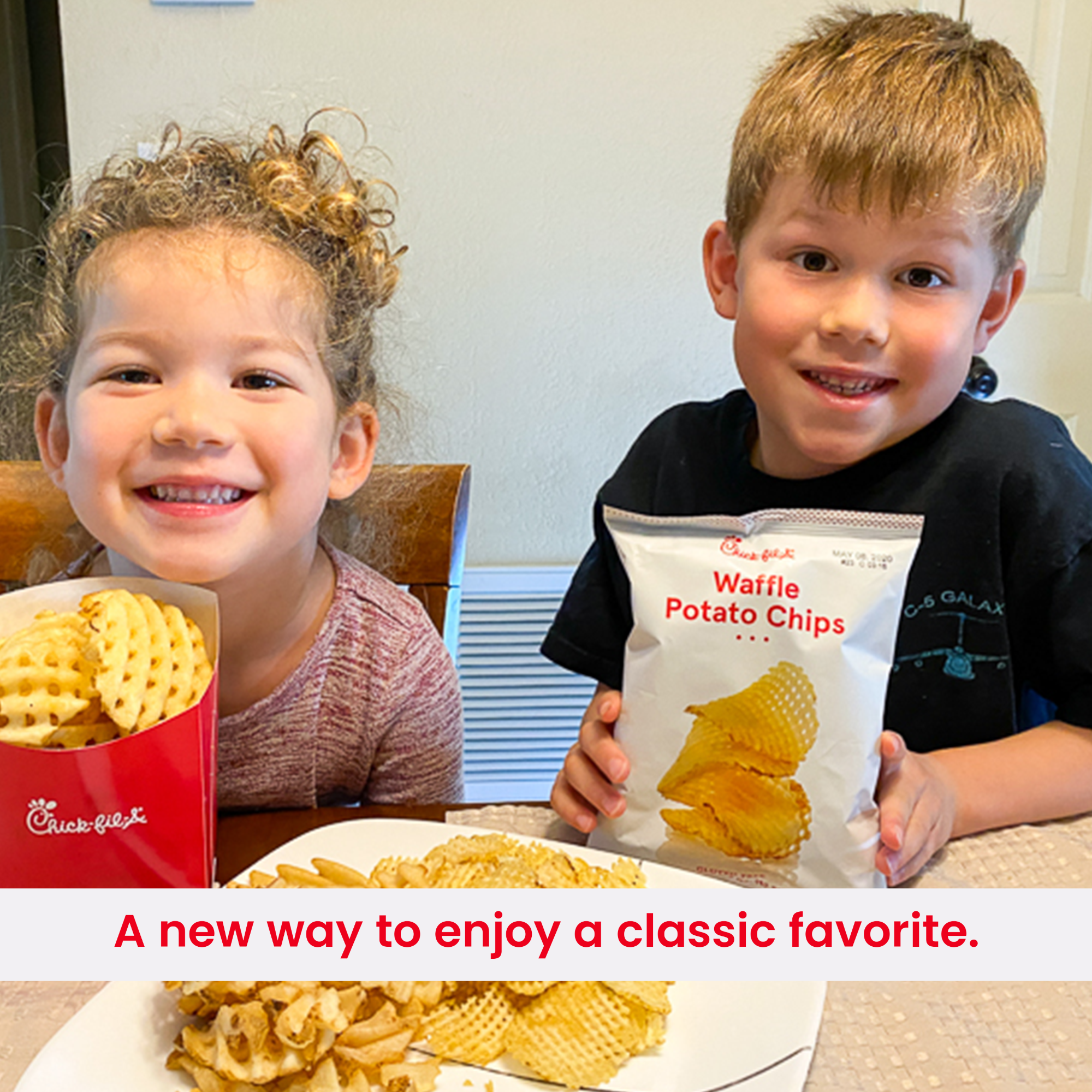 Chick-fil-A Waffle Potato Chips, 3-Pack, 1.5oz Each, Gluten-Free, Crunchy Snacks