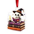 thumbnail image 2 of Halloween Hanging Ornament, Ghost Tree Ornaments,Acrylic Ghost Pendant with String, Spooky Miniature Ghost Hanging Signs for Halloween Tree Craft Decor,Holiday Party Favors, 2 of 7