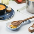 thumbnail image 3 of Kook Ceramic Spoon Rests , Set of 2 , Floral, 3 of 5