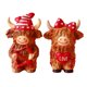 thumbnail image 2 of Figura de pareja de vacas de las Tierras Altas con cupidos y corazones, decoración romántica para el hogar en San Valentín (rojo, 2 piezas) JASKFLY, 2 of 9