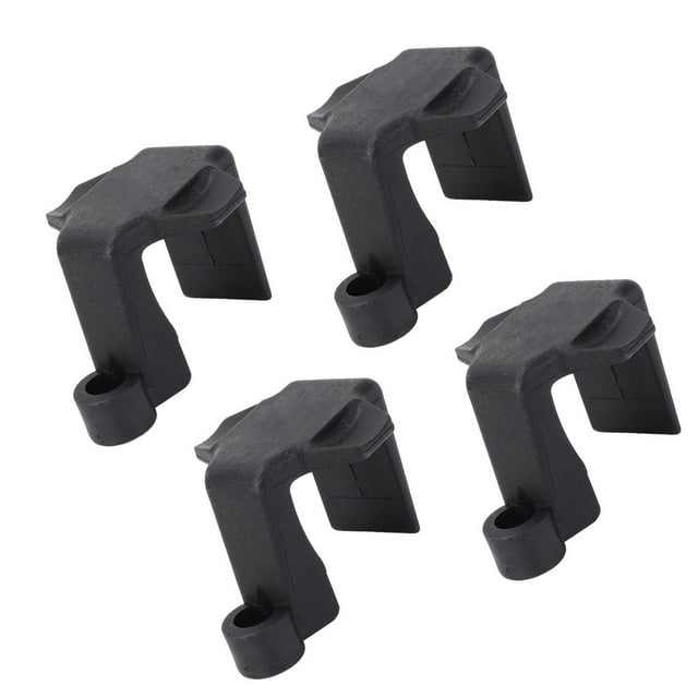4pcs Boat Bumper Rail Clips, Premium Nylon Sturdy Pontoon Boat Bumper Hangers Cleats, Boat Docking Bumper Buoy Clips for 1 to 1.25 Inch Square Rails Ocean Yacht Ships