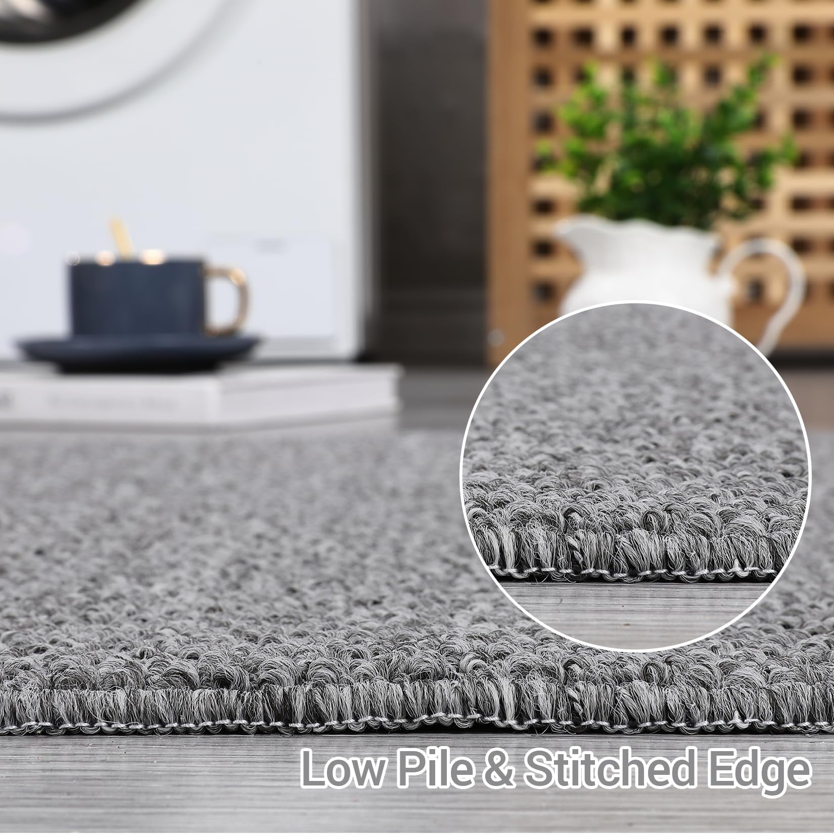 Rugs for Living Room,Area Rug Washable Rugs for Living Room Bedroom Office Nursery Modern Solid Area Rug Contemporary Minimalism Rug Low Pile Neutral Soft Rug Non Slip Farmhouse Floor Cover